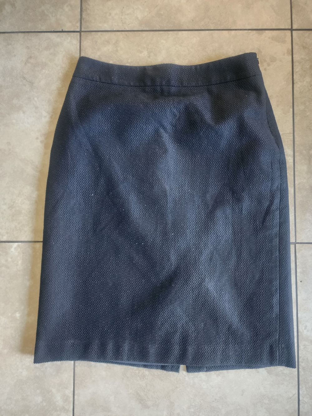 Forth & Towne Women's Black Textured Pencil Skirt